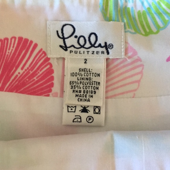 Lilly Pulitzer seashell gingham wrap skirt size 2 - Picture 3 of 5